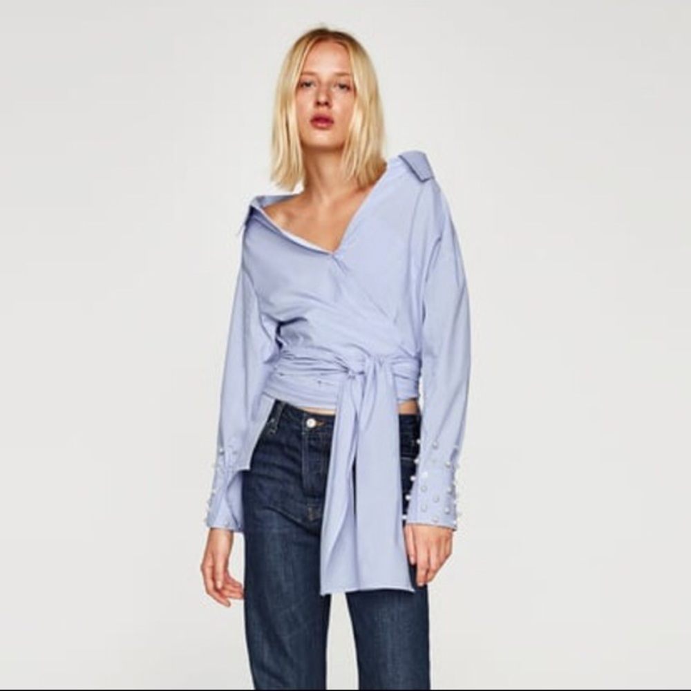 Zara Woman Asymmetrical top SZ XS